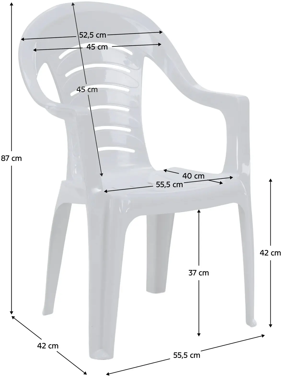 Scaun Tempo Kondela Kesia (White) - 4