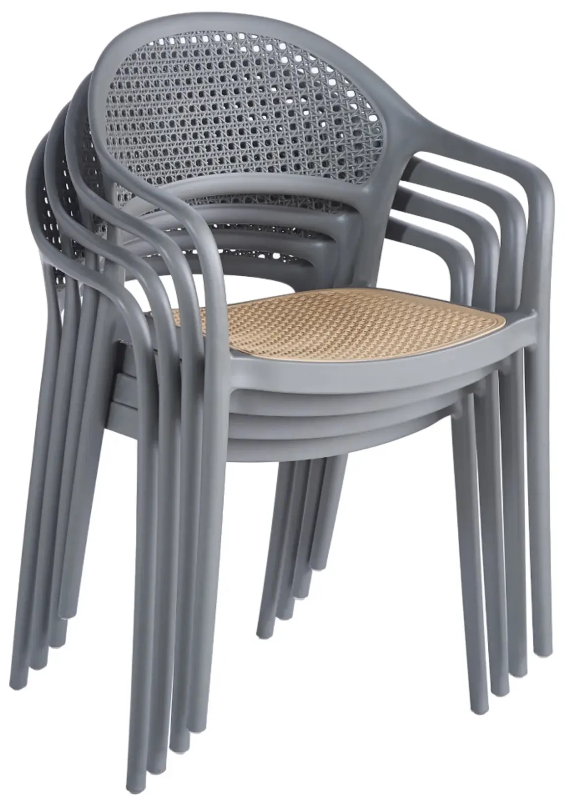 Стул Tempo Kondela Ladis (Grey/Beige) - 4
