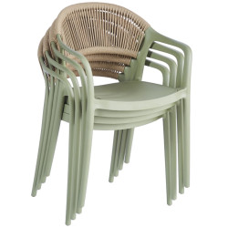 Стул Tempo Kondela Lexton (Green/Beige) Thumb