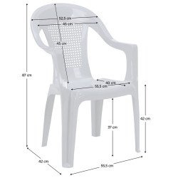 Scaun Tempo Kondela Medro (White) Thumb