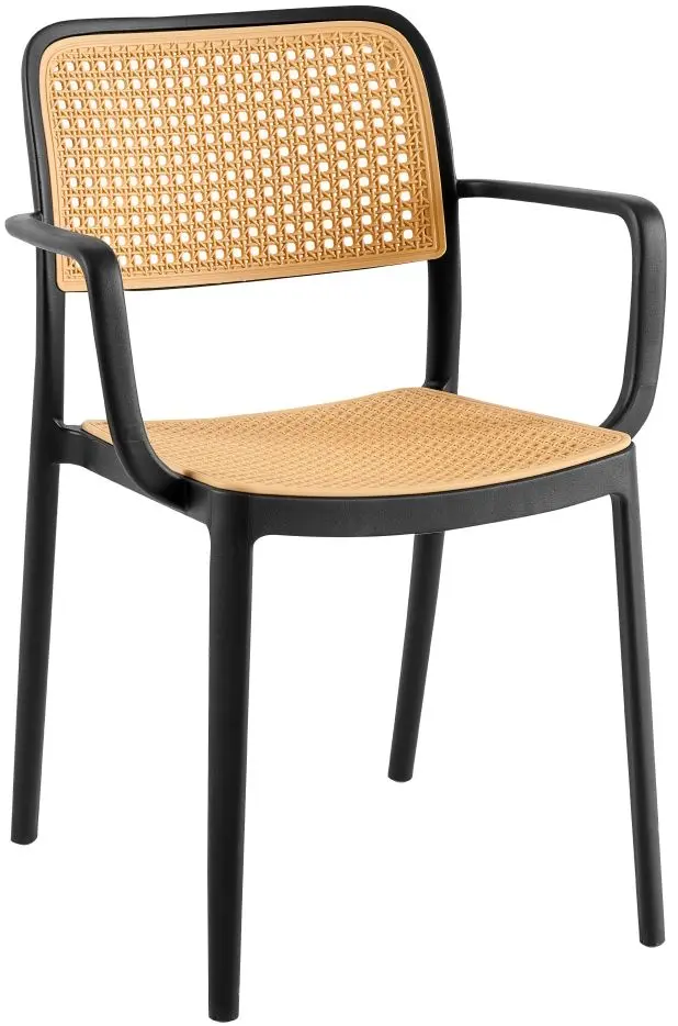 Стул Tempo Kondela Ravid Tip 2 (Black/Beige) - 4