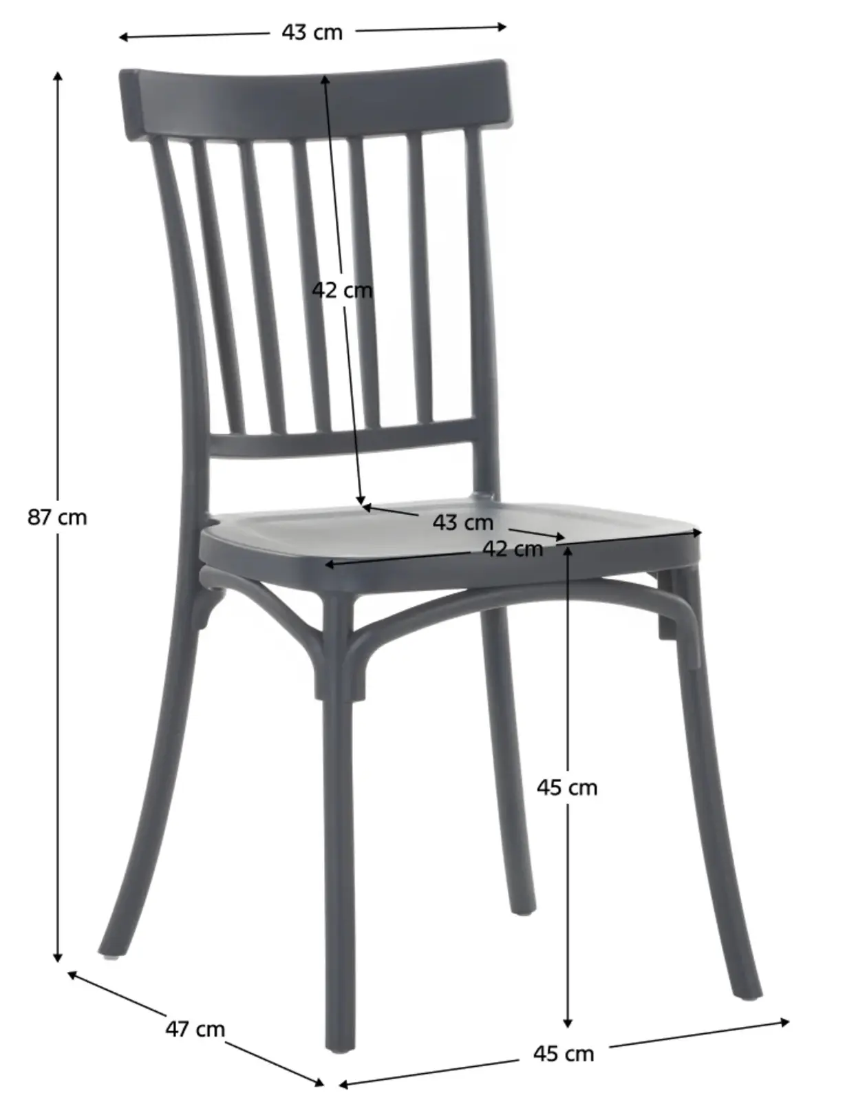 Стул Tempo Kondela Sazen New (Dark Grey) - 3