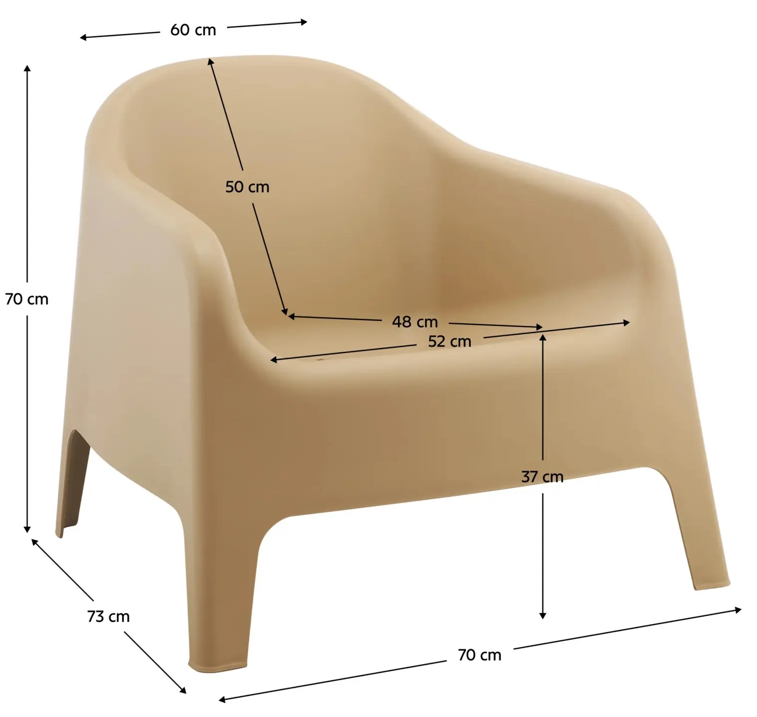 Стул Tempo Kondela Sokra New (Brown) - 10