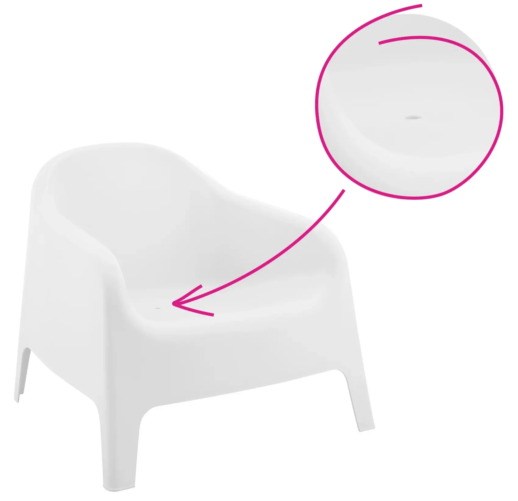 Scaun Tempo Kondela Sokra New (White) - 5
