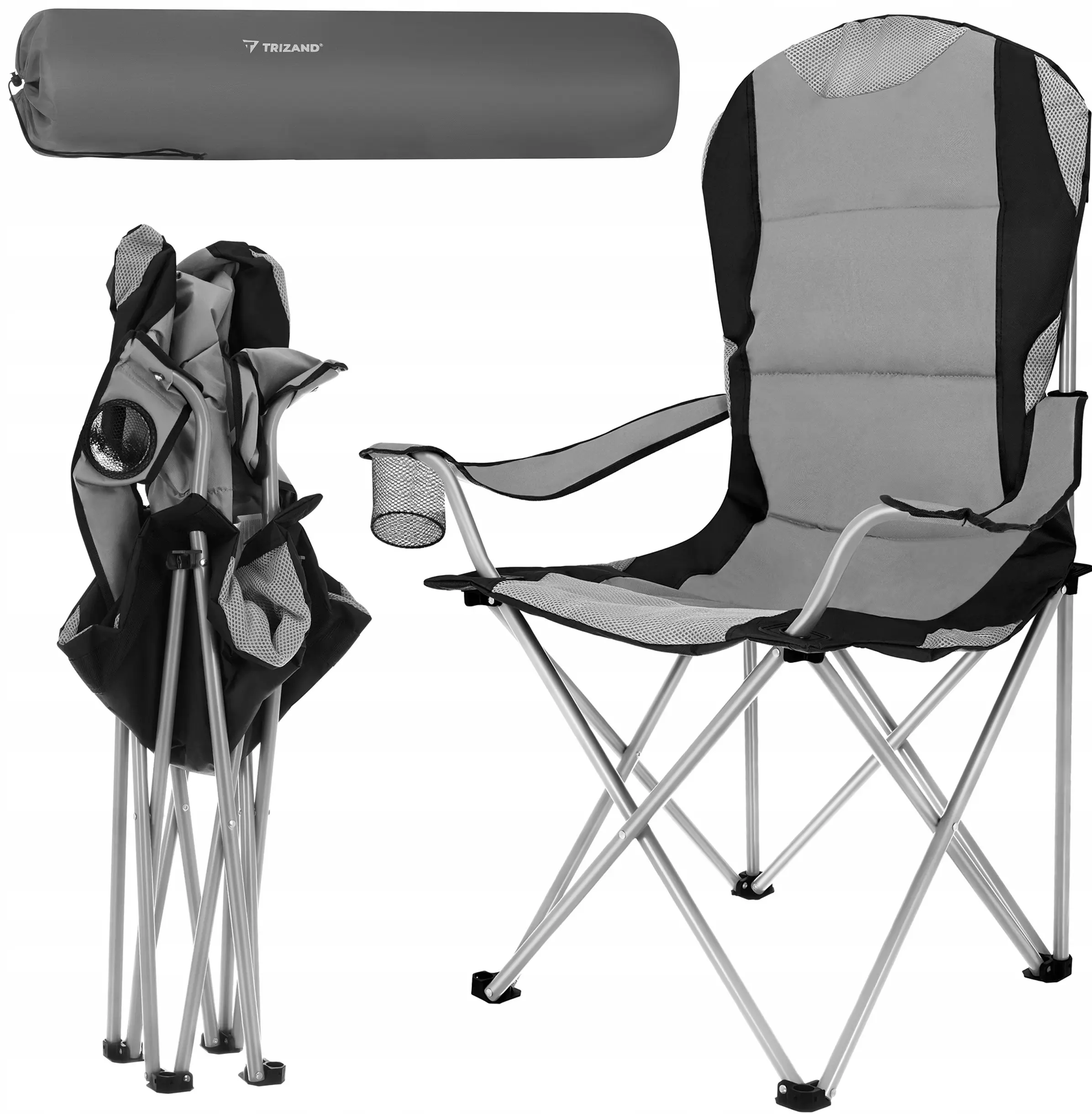 Scaun pliabil Trizand Freestyle 27519 (Grey/Black) - 2