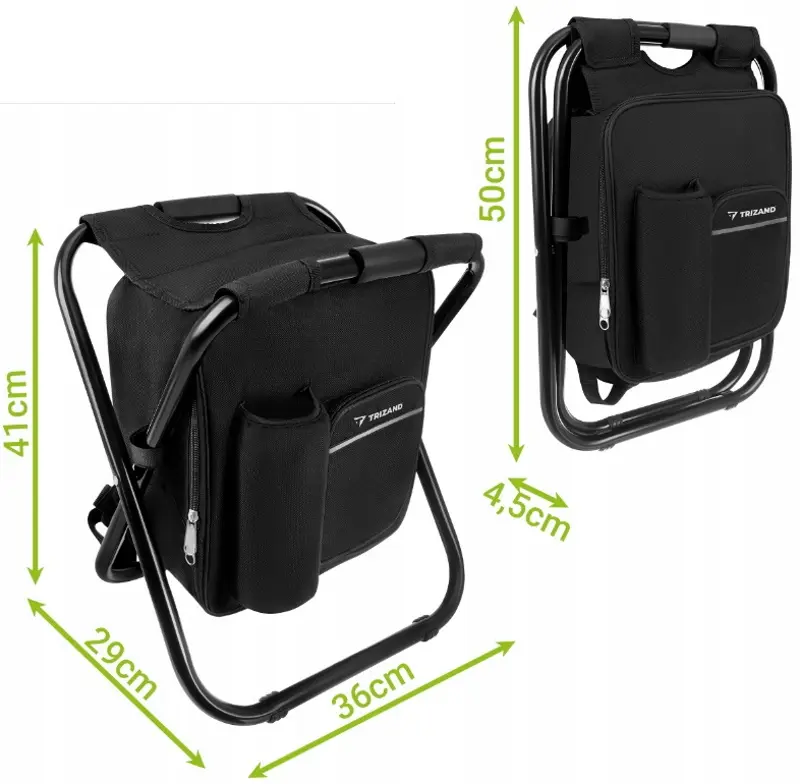 Scaun pliabil-rucsac 3in1 Trizand 27333 (Black) - 7
