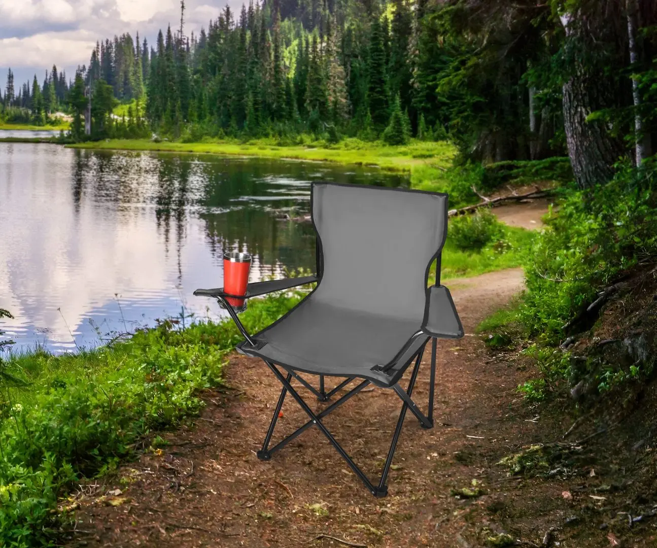 Scaun pliabil Trizand 23675 (Grey)