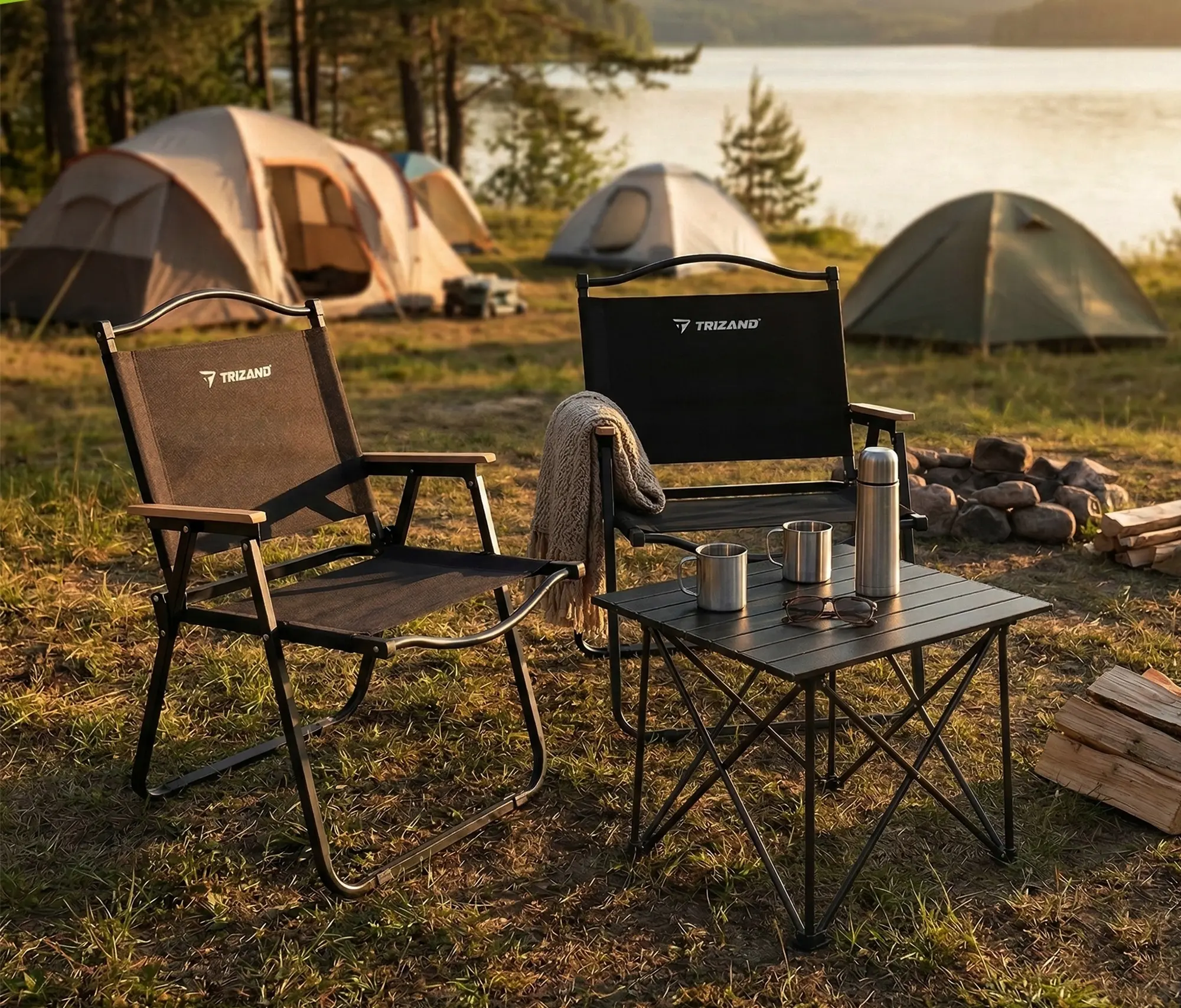 Scaun pliabil Trizand 27552 (Black) - 9