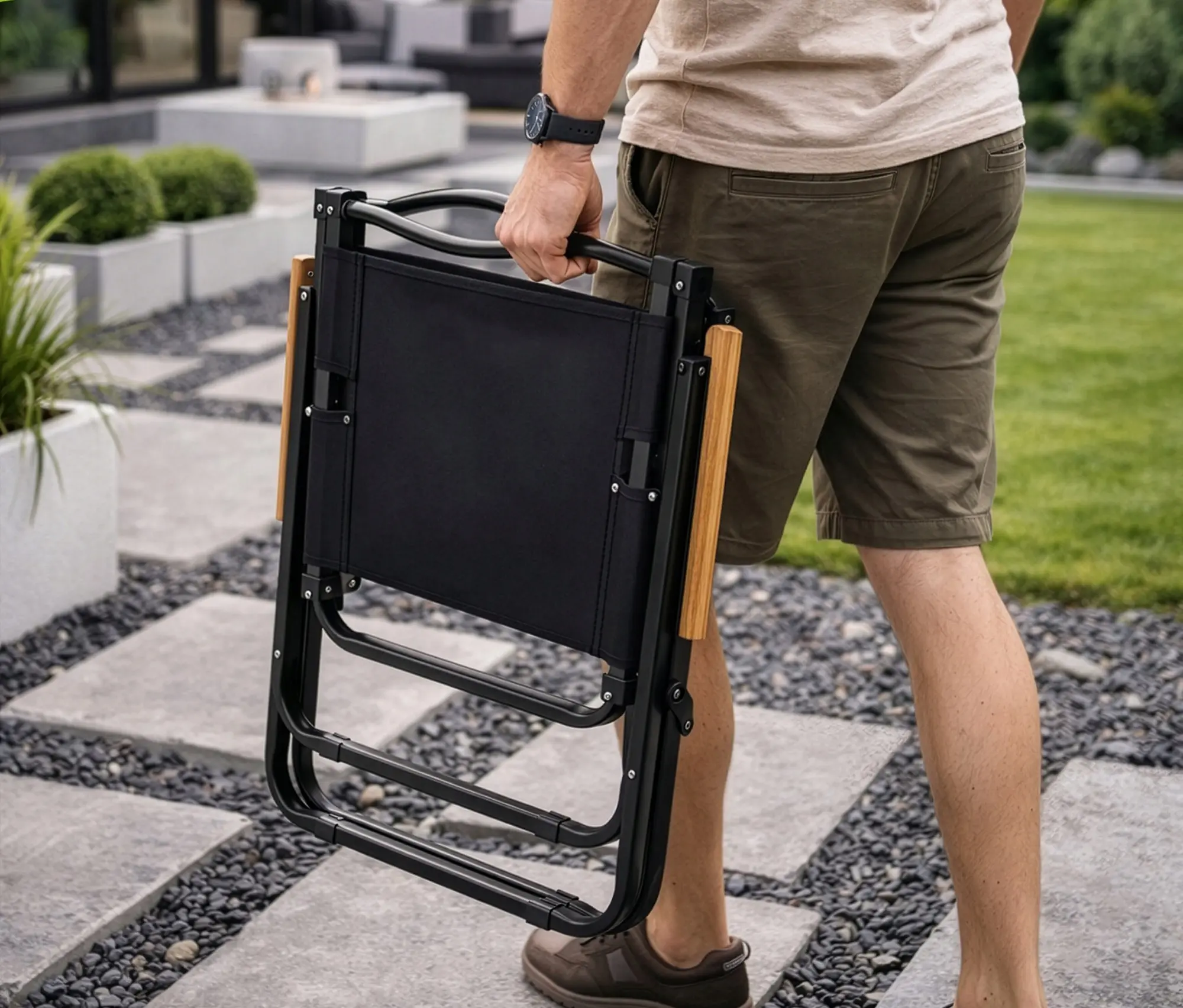 Scaun pliabil Trizand 27552 (Black) - 10