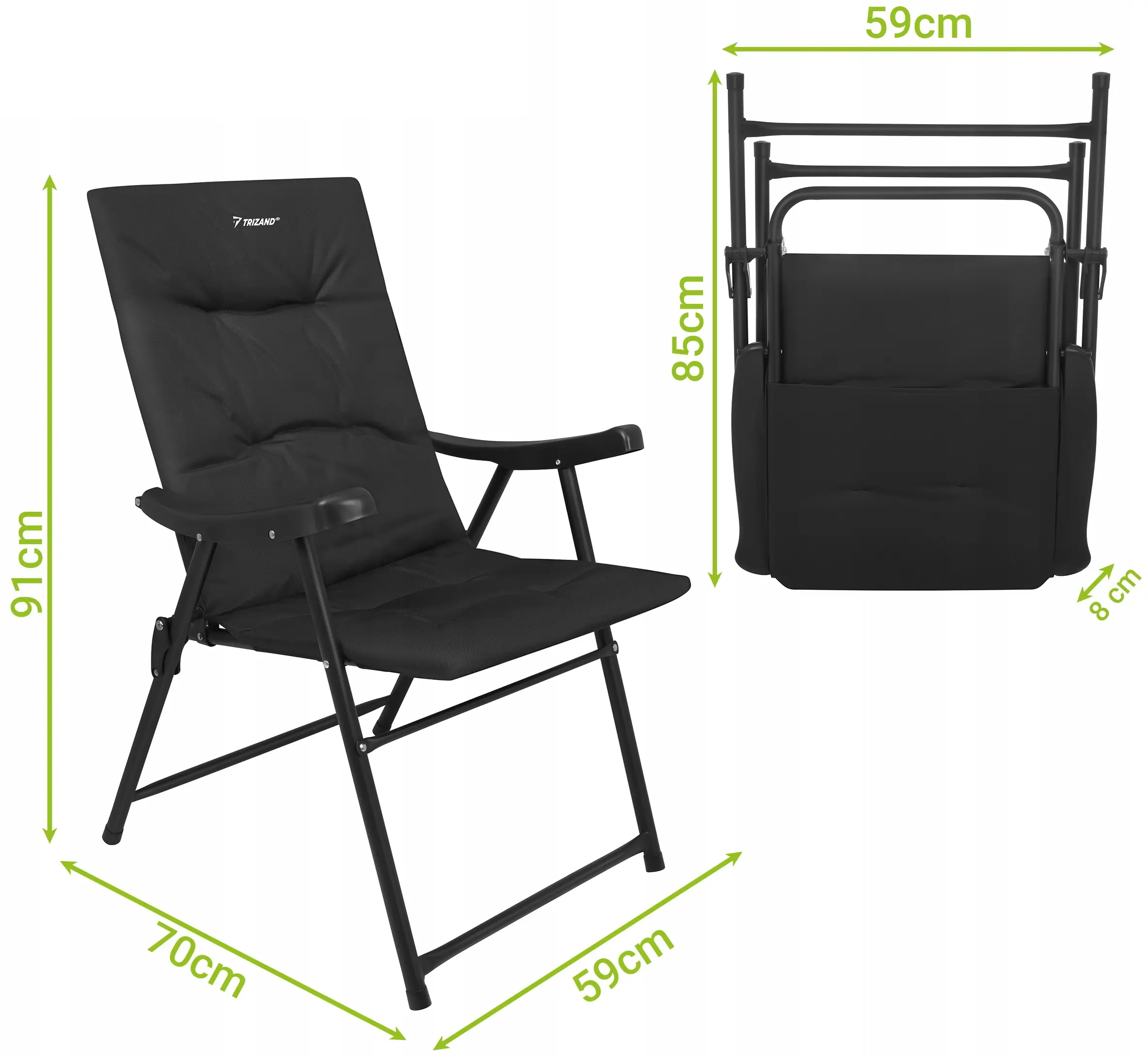 Складной стул Trizand 27609 (Black) - 6