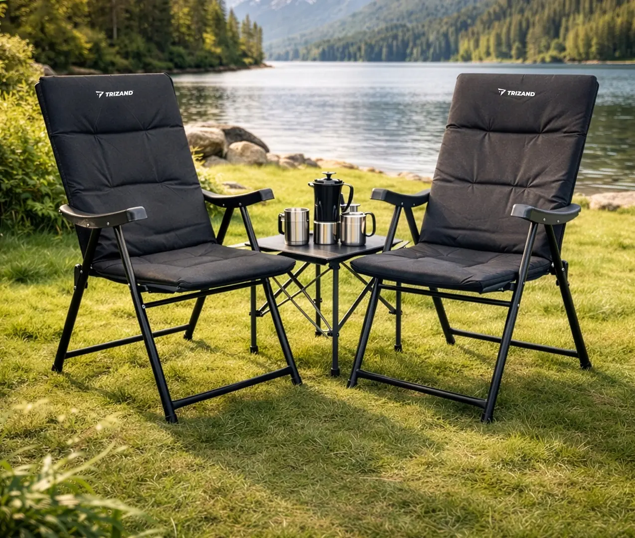 Scaun pliabil Trizand 27610 (Black)