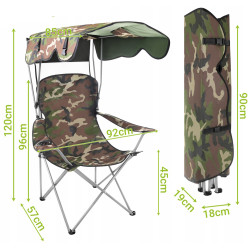 Scaun pliabil Trizand Panama (Camouflage) Thumb