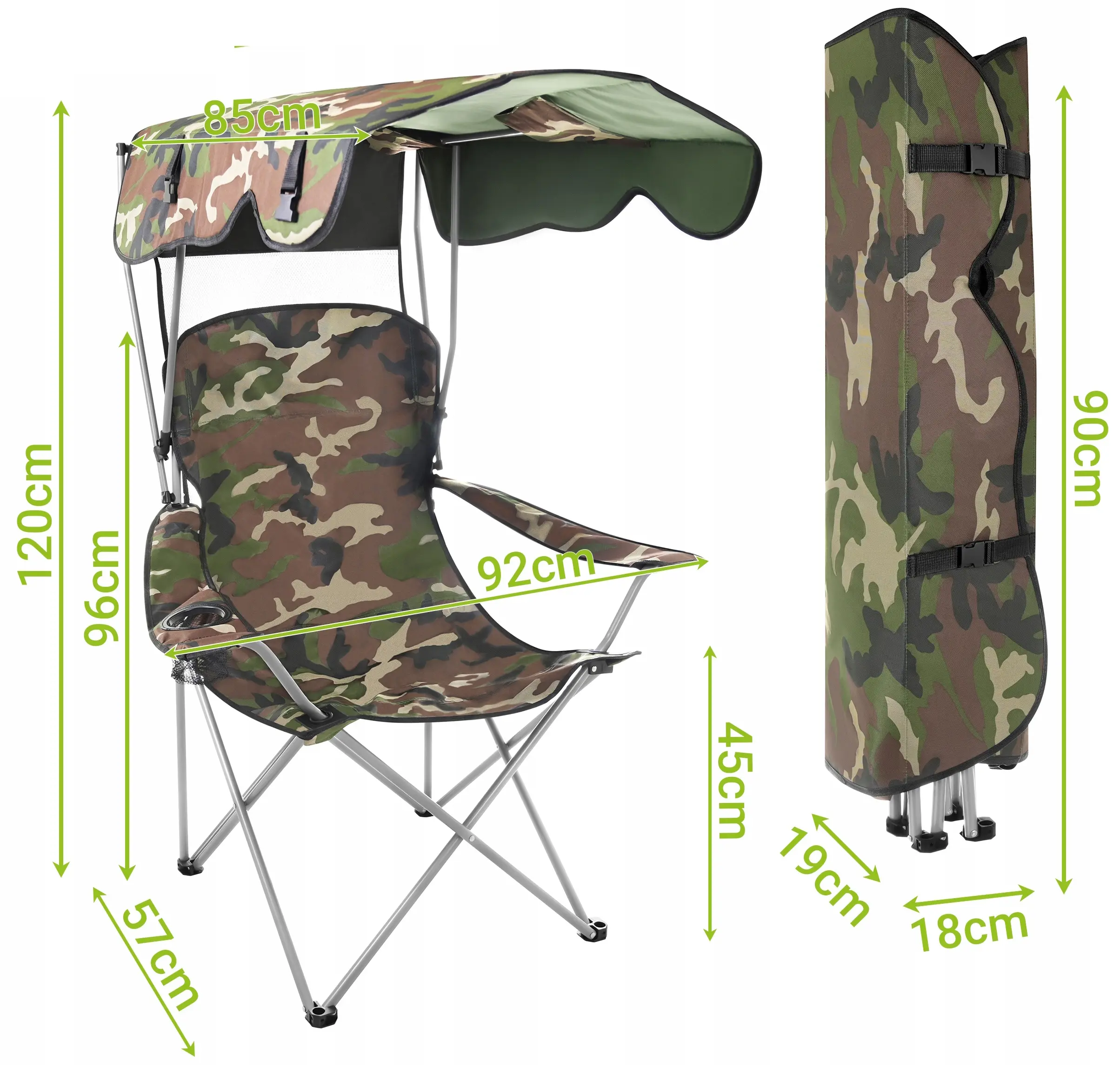 Scaun pliabil Trizand Panama (Camouflage) - 7