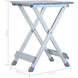 Складной стул VidaXL 48184 (Silver) Thumb
