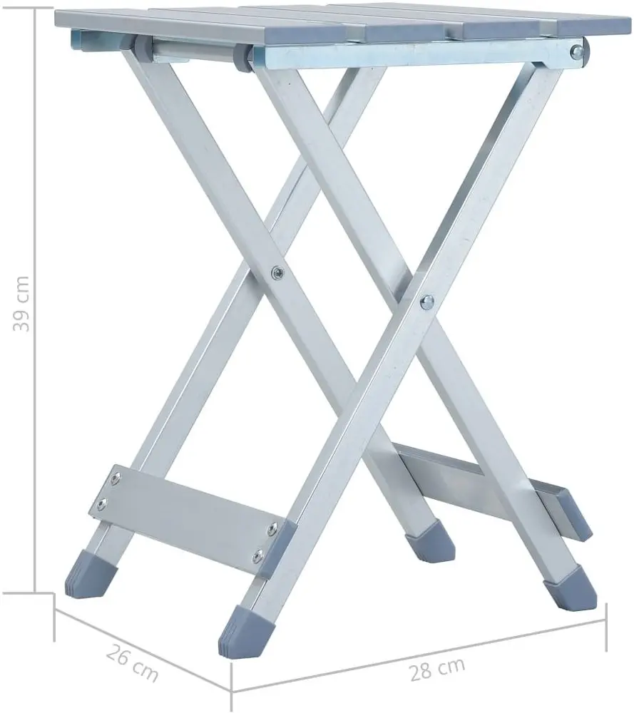 Складной стул VidaXL 48184 (Silver) - 10