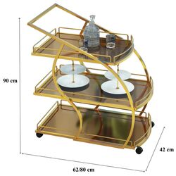 Carucior de servire Casa Moora IDMG1 (Gold) Thumb