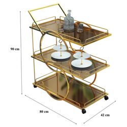 Сервировочная тележка Casa Moora IDMG2 (Gold) Thumb