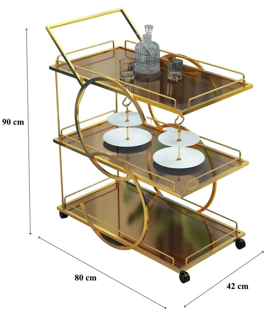 Сервировочная тележка Casa Moora IDMG2 (Gold)