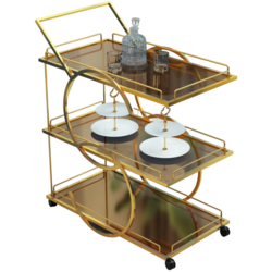 Сервировочная тележка Casa Moora IDMG2 (Gold) Thumb