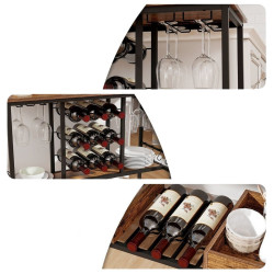 Сервировочная тележка Costway JV11558CF (Brown) Thumb