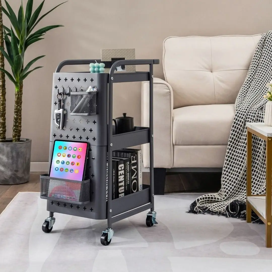 Carucior de servire Costway KC55044GR (Gray)