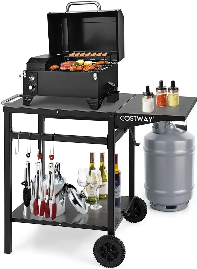 Carucior de servire Costway KC55107DK (Black)