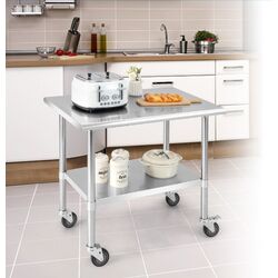 Сервировочная тележка Costway KC55607 (Silver) Thumb