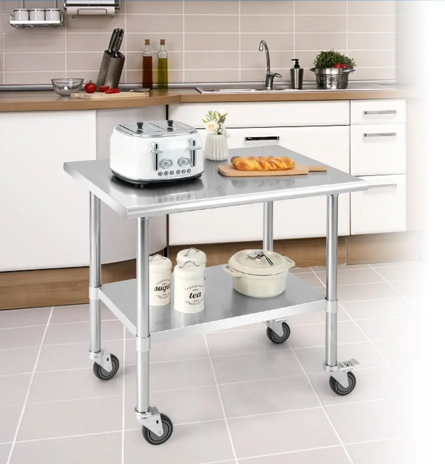 Сервировочная тележка Costway KC55607 (Silver)