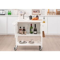 Сервировочная тележка Costway KC55695WH (White) Thumb