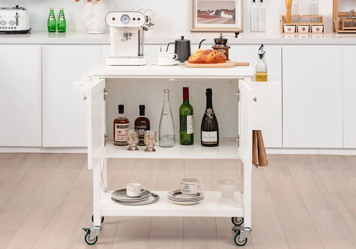 Сервировочная тележка Costway KC55695WH (White)