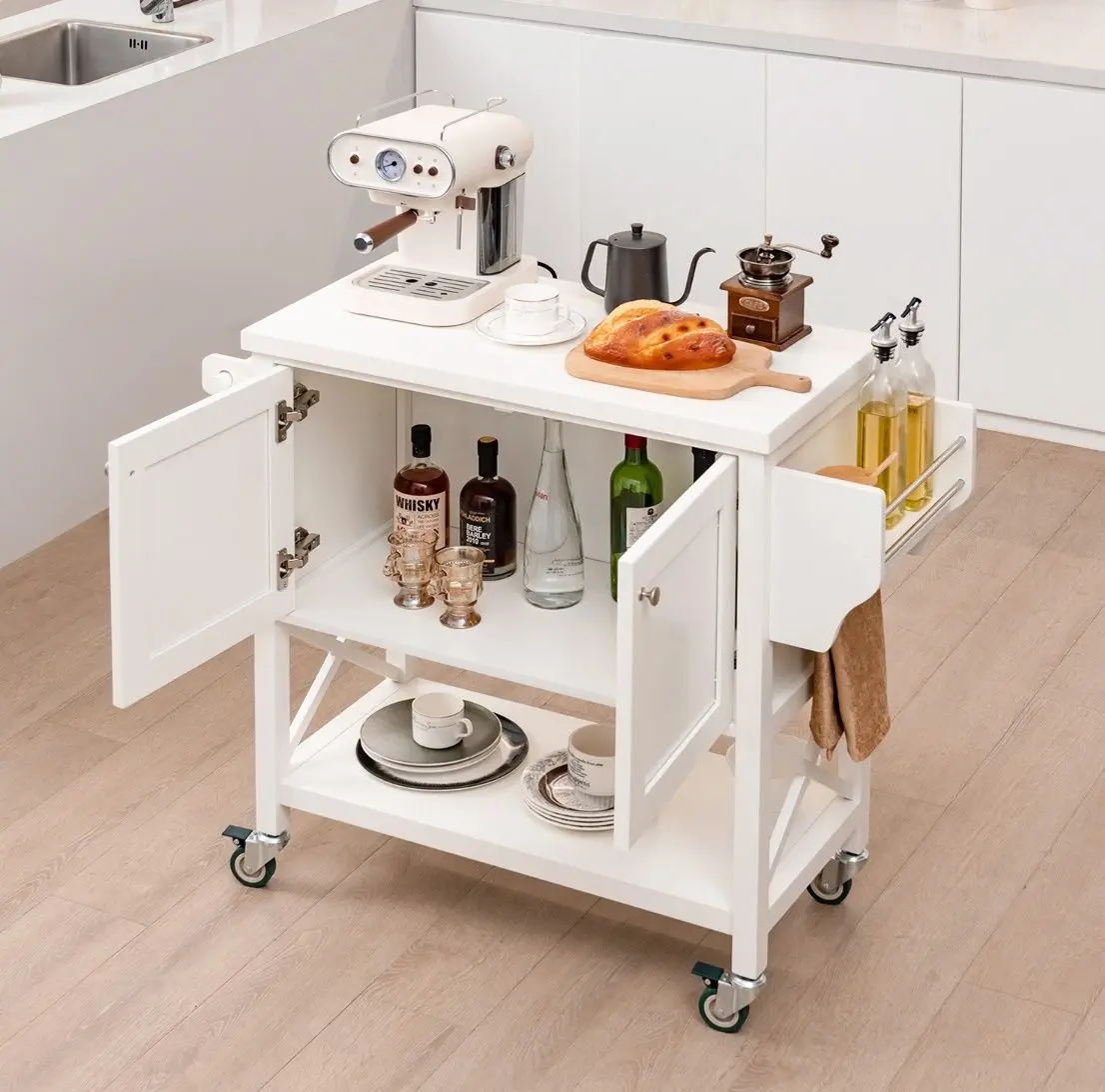 Сервировочная тележка Costway KC55695WH (White)
