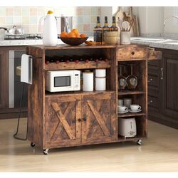 Carucior de servire Costway KC56670CF (Brown)