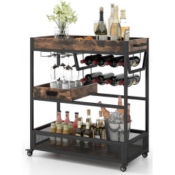 Carucior de servire Costway KC57410CF (Brown/Black) Thumb