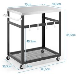 Carucior de servire Costway TA10058DK (Black) Thumb