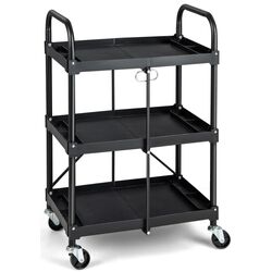 Сервировочная тележка Costway TH10032DK (Black) Thumb