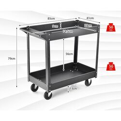 Сервировочная тележка Costway TH10053BK (Black) Thumb