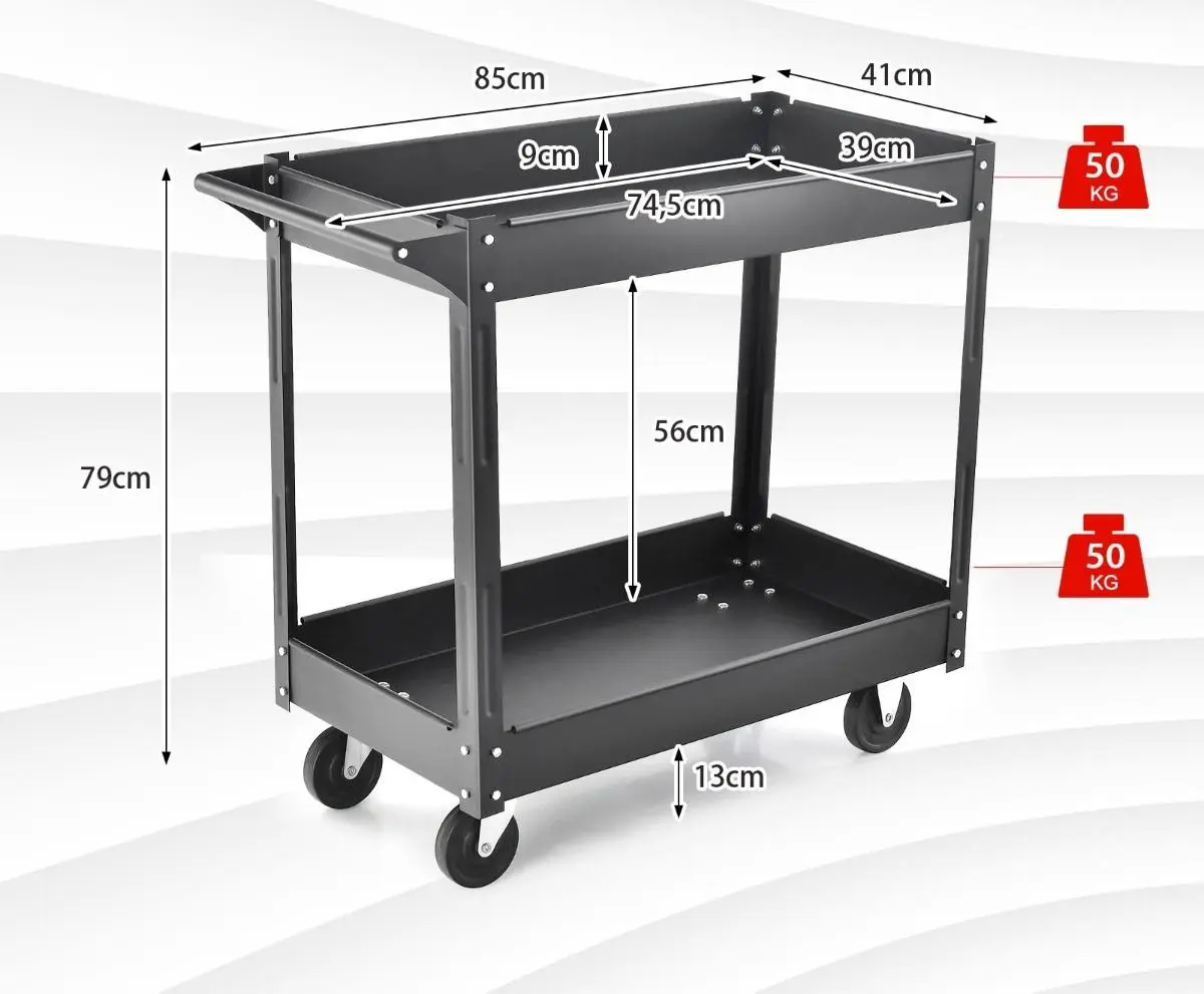 Сервировочная тележка Costway TH10053BK (Black)