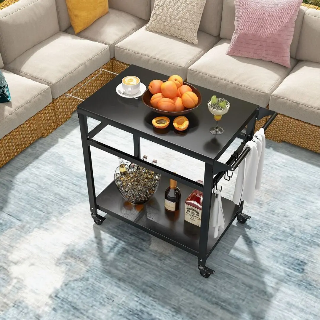 Carucior de servire Costway TH10058DK (Black)