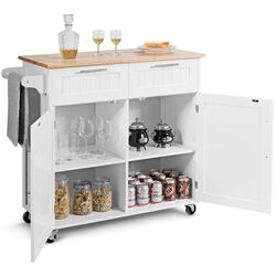 Dulap-carucior Costway HW55461WH (White) Thumb