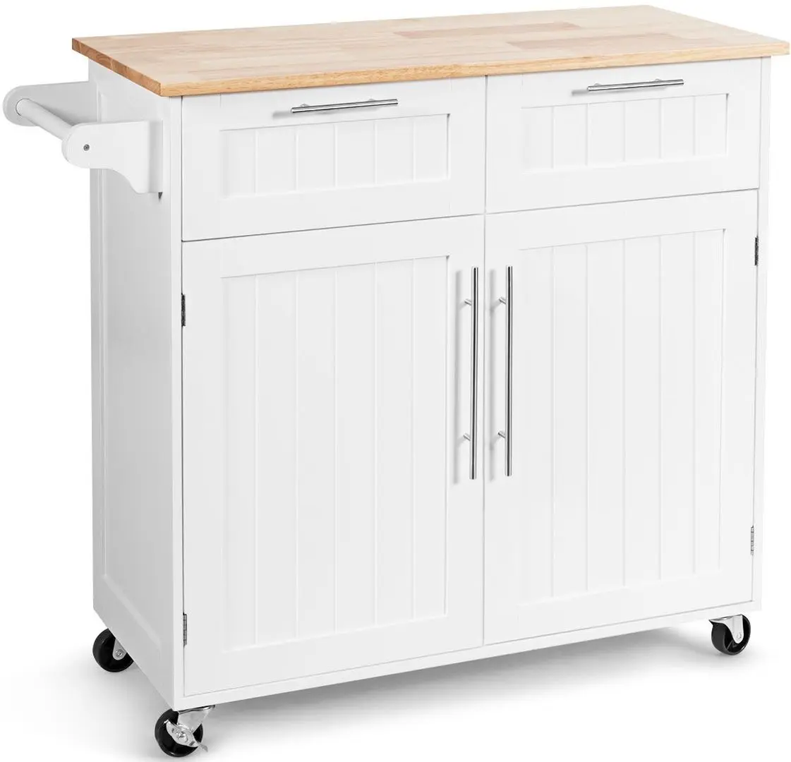 Dulap-carucior Costway HW55461WH (White)