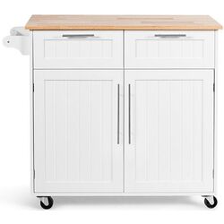 Dulap-carucior Costway HW55461WH (White) Thumb