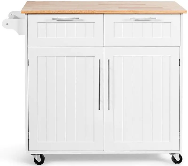 Dulap-carucior Costway HW55461WH (White)