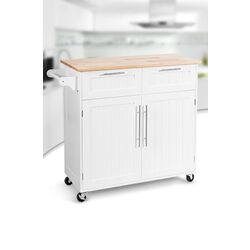 Dulap-carucior Costway HW55461WH (White) Thumb