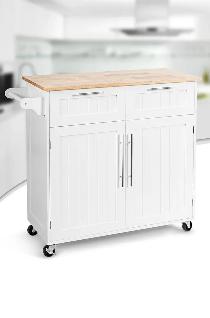 Dulap-carucior Costway HW55461WH (White)