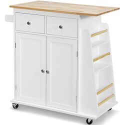 Dulap-carucior Costway HW65692WH (White)