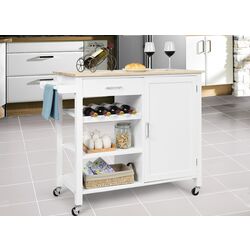 Шкафчик-тележка Costway HW66112WH (White) Thumb