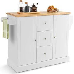 Сarucior de servire Costway KC54247WH (White/Wood) Thumb