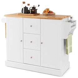 Сarucior de servire Costway KC54247WH (White/Wood) Thumb