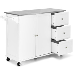 Шкафчик-тележка Costway KC55730WH (White) Thumb