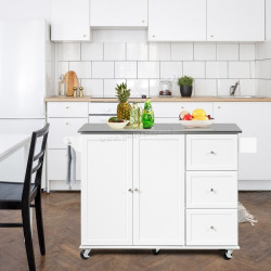 Dulap-carucior Costway KC55730WH (White)